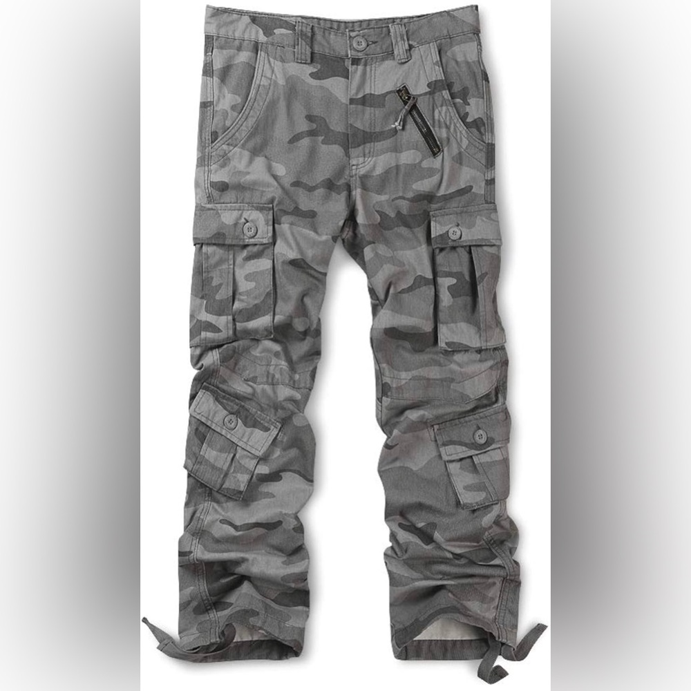 Mens 6 pocket cargo pants